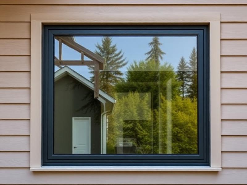 Hazy window film with adhesive residue buildup