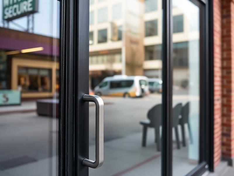 Reinforced residential glass door with security film